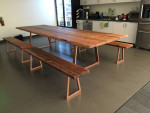 Redwood conference table