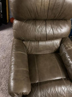 Leather sofa and recliner for sale