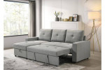 BRAND NEW Fabric sectional sofa and chaise with hide-a-bed and storage