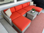 Fairmont 7 Piece Outdoor Wicker Patio Modular Sectional Sofa Set!