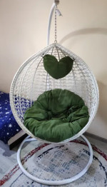 Hanging cocoon swing made of rattan for sale