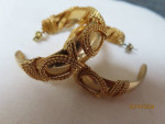 Fashion gold earrings - 4 pair