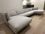 3-Piece – Left-Arm Chaise + Armless Sofa + Right-Arm Chaise with Natur