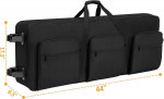 61 Keys Electric Piano Keyboard Gig Bag with Wheels. BRAND NEW!