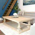 Custom Built Coffee Table Side End Table Solid Wood Modern Rustic