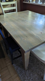 Farm Table and 4 chairs - like New