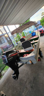 14' Valco aluminum fishing boat.