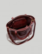 BRAND NEW $204 MADEWELL LEATHER Zip Transport tote bag crossbody