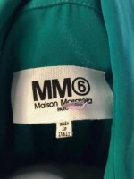 Maison Margiela Paris MM6 fesigner Womens Medium Green Blouse made in Italy