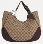 •●•CHARLOTTE GG Canvas HoBo Bag-(PRE-OWNED)