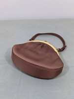 Vintage brown After Five cocktail purse with mini coin purse