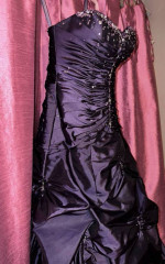 PROM Gorgeous Gown Deep Purple Princess Style Seqins Galore