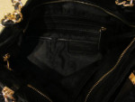 Michael Kors Susannah Medium Shoulder Tote in Black Quilted Leather.