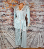 Pinehurst Vintage Pajama Set Size S/M 2 PC Nightwear Nylon Tricot W B
