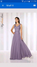 BEAUTIFUL, FORMAL, LILAC HEATHER GOWN!