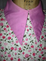 1960s Maxi Granny Hippie Prairie Couture Cotton Dress Sz S