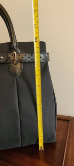 Gucci Black Perforated Belt Tote