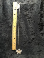 NEW Rose Gold Opal Filigree Butterfly Pendant Necklace - On Sale!