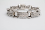 14K White Gold Fancy Diamond Bracelet (3.78 CTW)