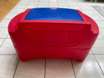Little Tikes Large Red Blue Toy Storage Box w/2 Bins