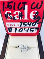 1.51 CARAT DIAMOND! VS2 / H  We can set in in the ring of your choice!