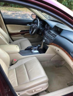2008 Honda Accord EX-L interior with beige leather seats and dashboard, asking $1800.