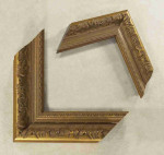 Antique Gold (Bronze), Picture Frame. Width 1.65 inches, height 1.1 inches. Polystyrene Picture Frame.