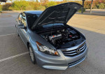 2012 Honda Accord LX in blue, showing the engine with 52700 miles and clean title.