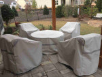 Weather-Resistant Outdoor Chair Covers for Patio Table Sets