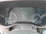 Dashboard view of a 2021 Toyota Highlander Hybrid showing mileage of 31,350 and performance indicators.