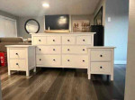 IKEA Hemnes white dresser & nightstands