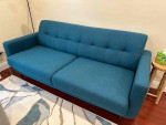 Teal Mid-Century Modern Sofa
