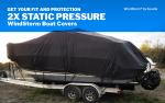 FOR SALE: WindStorm® Cuddy Cabin Boat Cover – 25′6″ L × 120″ W