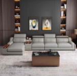 High Quality Italian Leather Sofa Set Multi-Functional Modern L-Shaped with Simple Design for Living Room Sofa