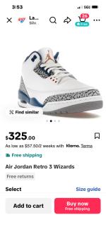 Air Jordan Retro 3 Wizard