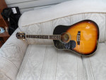 LEFTY AJ18S EPIPHONE ACOUST/ELEC Guitar W/Case