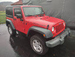 2009 Jeep Wrangler in red, great running condition, minor dings on hood, includes soft top, price reflects oxygen sensor issue.