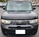 Front view of a 2010 Nissan Cube SL, fully loaded with keyless start and reverse camera.