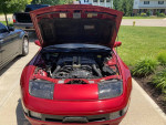 1990 Nissan 300ZX with open hood showcasing engine, features leather interior and recent maintenance updates.