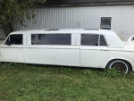1972 Rolls-Royce Silver Shadow super-stretch limo with dual moon roofs and gold trim