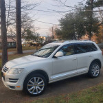 2010 Volkswagen Touareg TDI, 113,000 miles, white SUV with upgraded features and Pirelli tires