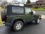 2007 Jeep Wrangler Sport for sale, green with new tires and backup camera, excellent condition, 150,000 miles