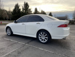 2007 Acura TSX white sedan parked with low mileage and modern design features