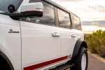 Close-up of a custom 2022 Ford Bronco Wildtrack showcasing its unique side design and features.