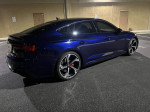 2021 Audi RS 5 Sportback in blue with luxury features and low mileage for sale.