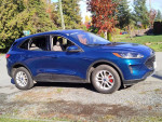2020 Ford Escape SE FWD in blue, 59k miles, featuring turbo engine and advanced technology.