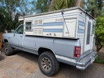 1989 Dodge Ram 4X4 turbo diesel truck with camper, strong mechanical condition, 102,000 miles.