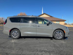 2021 Chrysler Pacifica Hybrid Limited in gray, ideal family vehicle with 80,000 miles, showcasing a clean exterior.