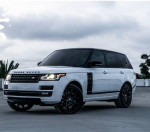 2014 Land Rover Range Rover Supercharged, 4WD, white exterior, black accents, 134,000 miles, well-maintained vehicle