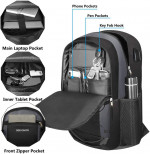 SEEHONOR Travel Backpack with USB Charging Port for 15.6 in Laptop 25L